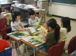 きれいに皮がむけるかな? きれいに皮がむけるかな?