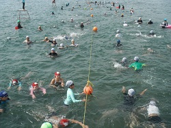 往復100mを5周しました…耐久泳 往復100mを5周しました…耐久泳