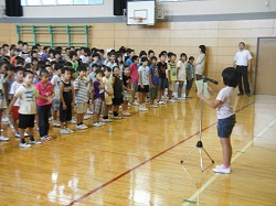 4年生代表の言葉「2学期も勉強頑張ります」 4年生代表の言葉「2学期も勉強頑張ります」