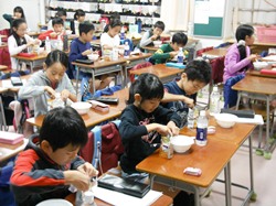 防災非常食のアルファ化米の夕食です