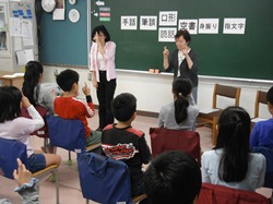 手話での挨拶を覚えました
