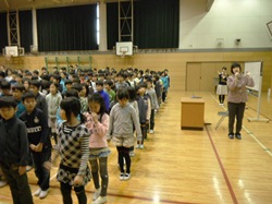 方向を時計で考えて動いてみました