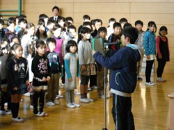 5年生が代表で頑張ることを発表しました
