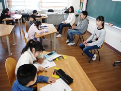 6年生は少し恥ずかしそうです