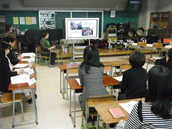 栄養教諭から実際の授業での様子を詳しく報告しました