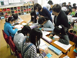 ボランティアの方も感心していました