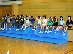 プールの約束をしっかり守って安全な学習をします