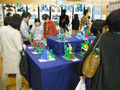 自分の作った作品をしっかり説明します