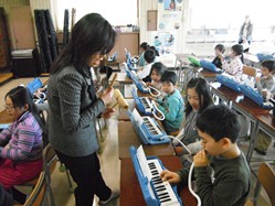 3つの音で伴奏をつくっています