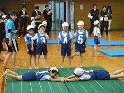 「ごろりんランド」では、ころころパークやジグザグパークでたくさん転がりました