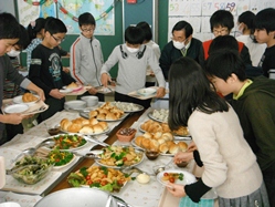 それぞれの食品群から偏らないように料理を選択します