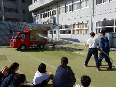 D級可搬ポンプ体験